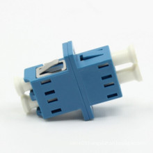 LC Singlemode Duplex Fiber Optical Adapter with Flange